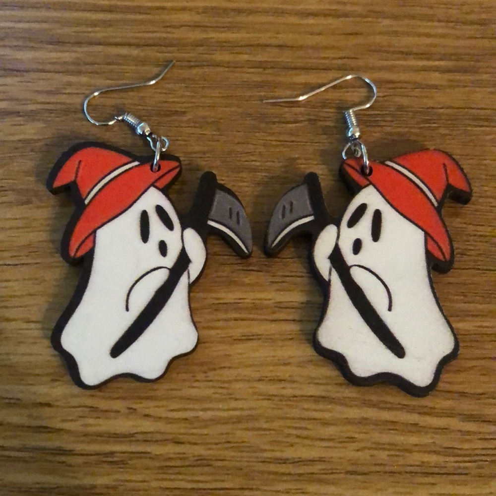 Halloween ghost earrings